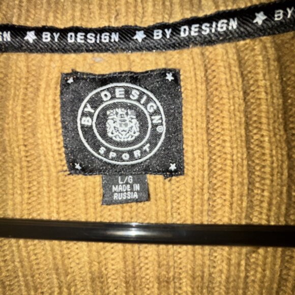 By Design Sport Y2K Tan Suede & Knit Zip Jacket - Early 2000s Vibes - Picture 3 of 4